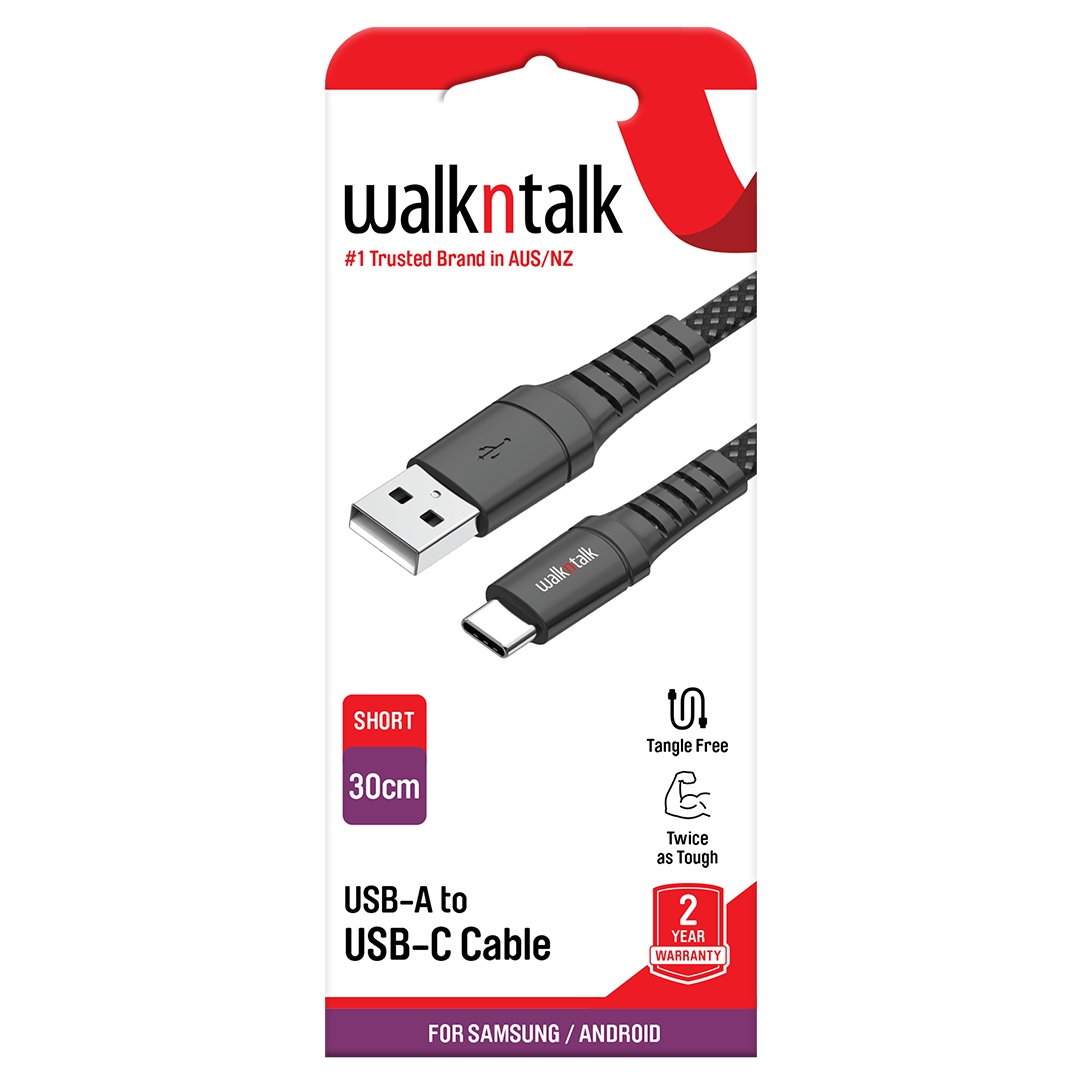 Premium 30cm Braided USBC Charge & Sync Cable box