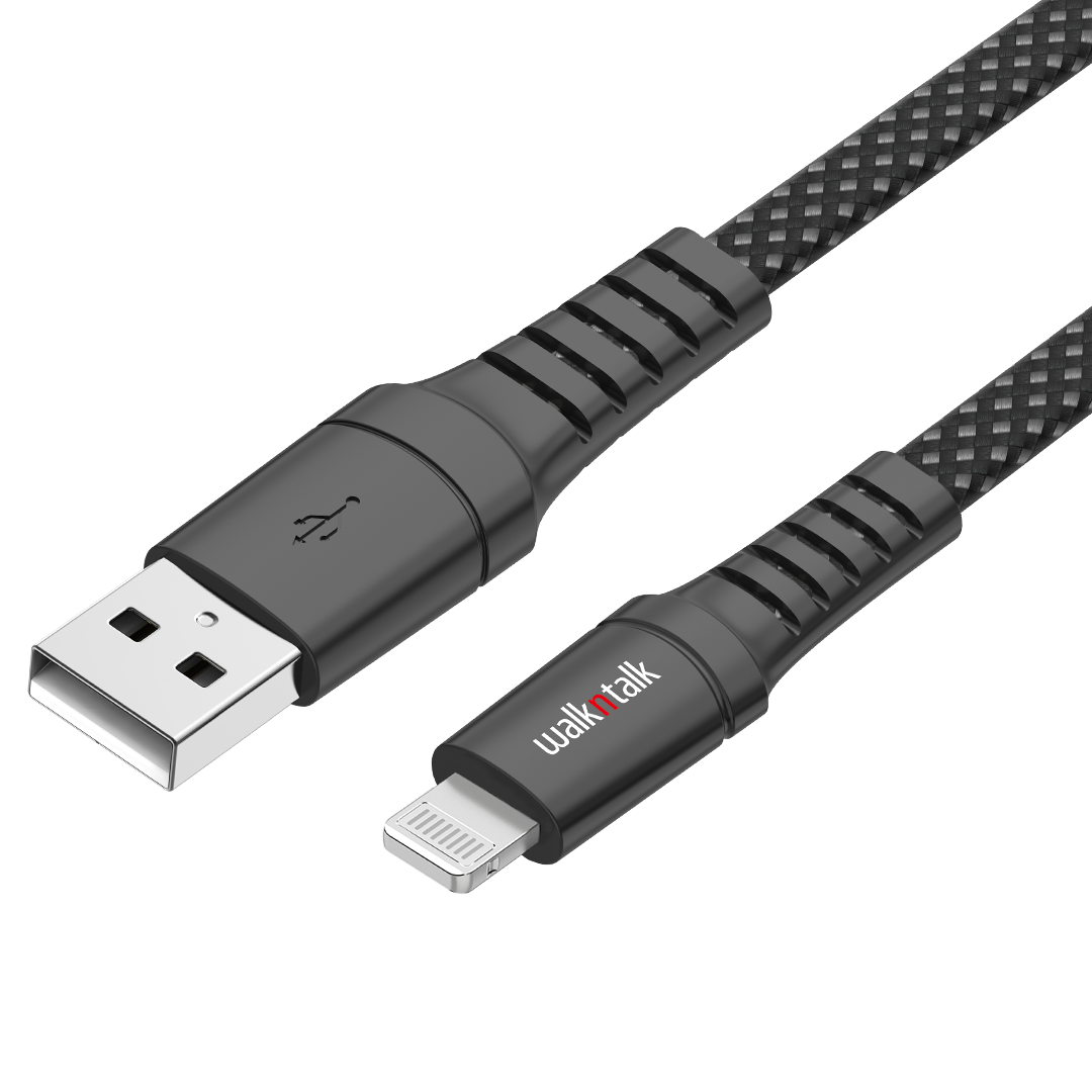 30cm Braided USB-A to Lightning Charge & Sync Cable