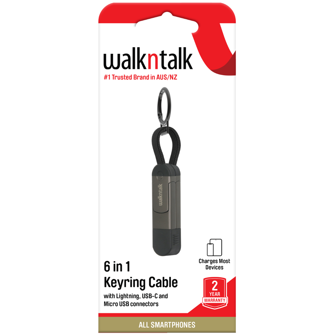 6 in 1 Keyring Travel Cable