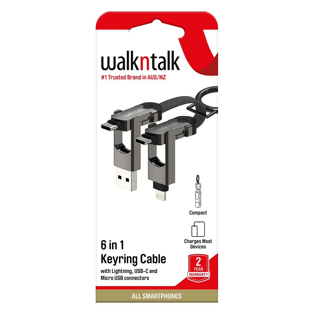 6 in 1 Keyring Travel Cable in box updated