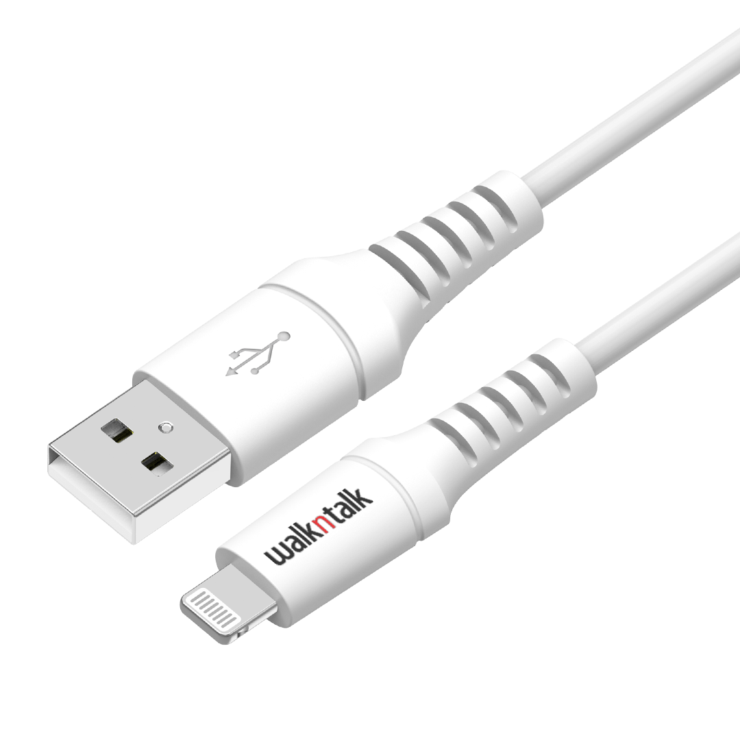 Cable Lightning 1m Sync White - Braided -  Apple MFI Certified Charge and Sync Cable