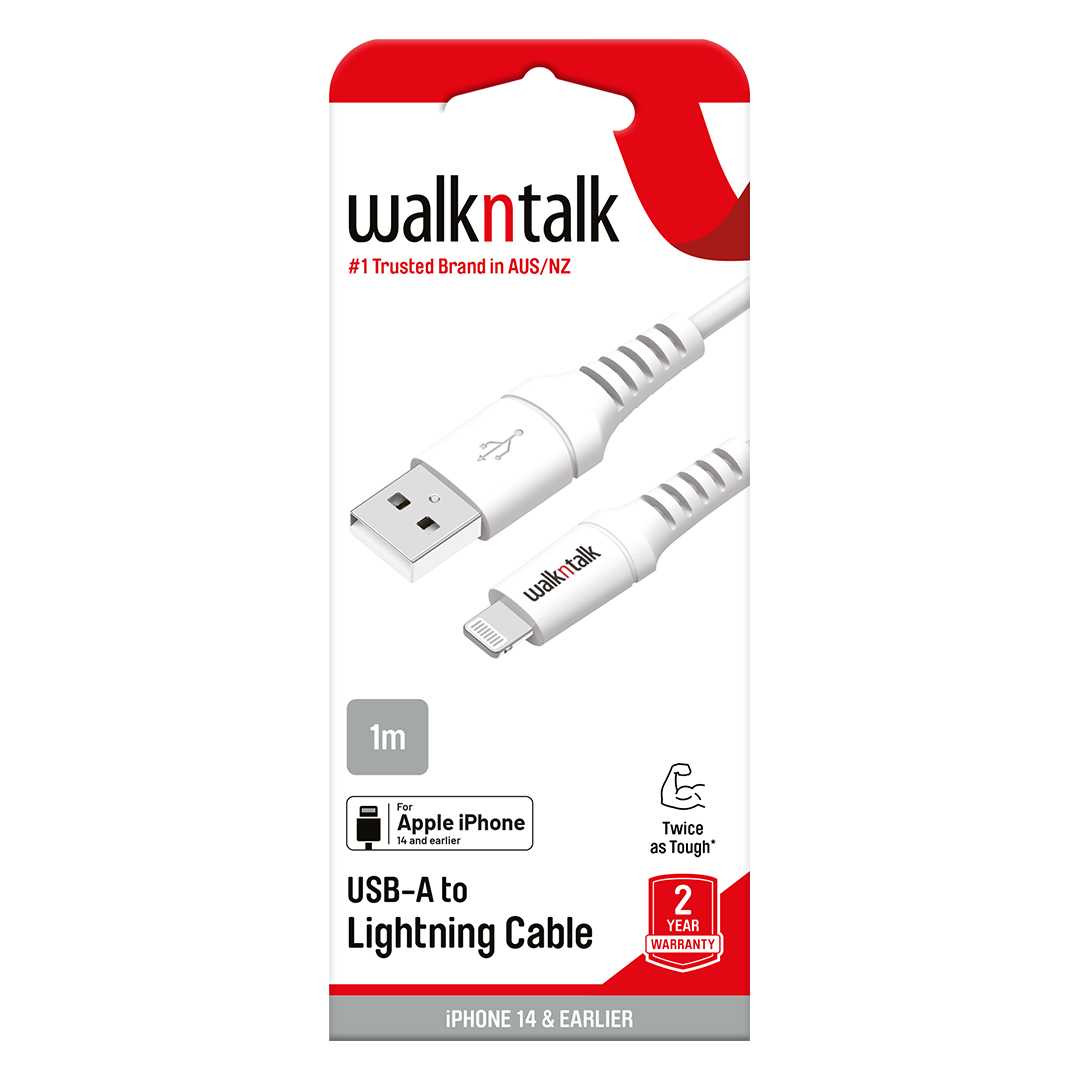 Cable Lightning 1m Sync White - Braided -  Apple MFI Certified Charge and Sync Cable package updated