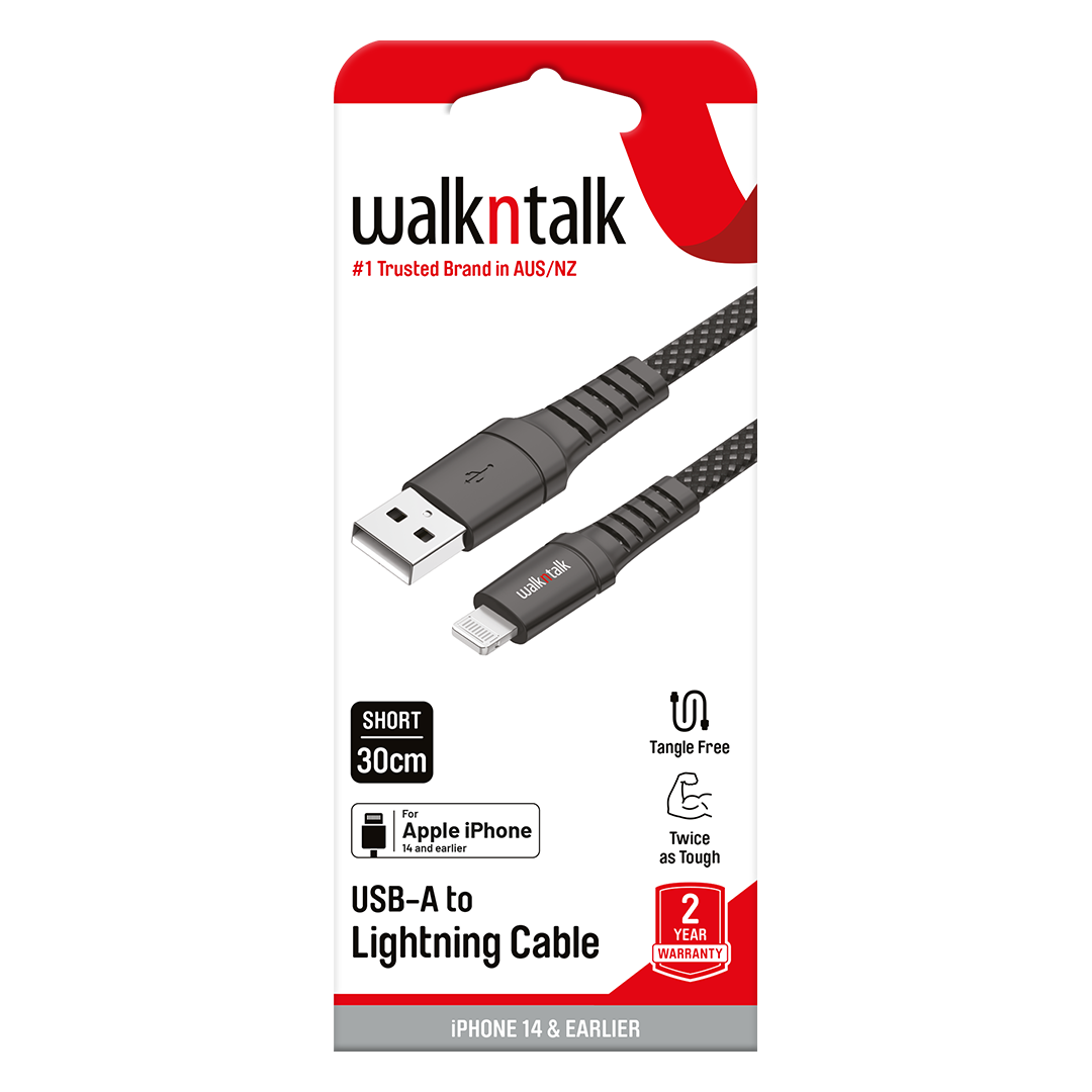 Cable Lightning 30cm Sync - Braided - Apple MFI Certified Charge and Sync Cable box updated