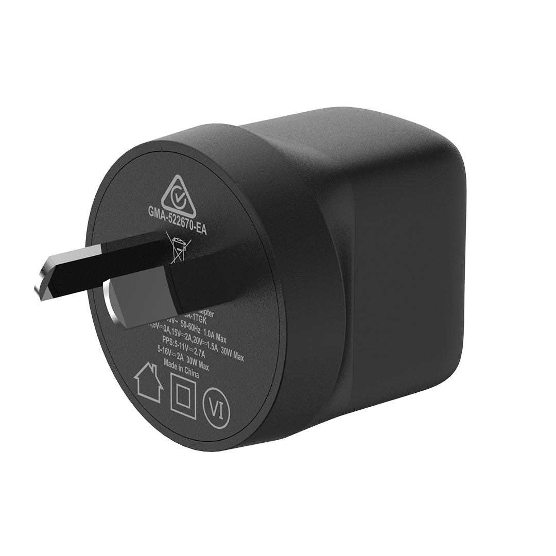 Close view of 30W USB-C Wall Charger