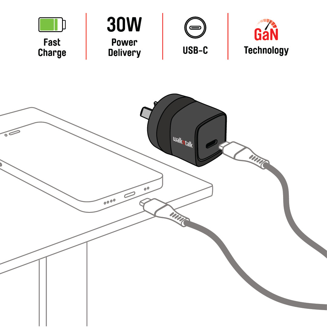 How to use Walkntalk's 30W USB-C Wall Charger