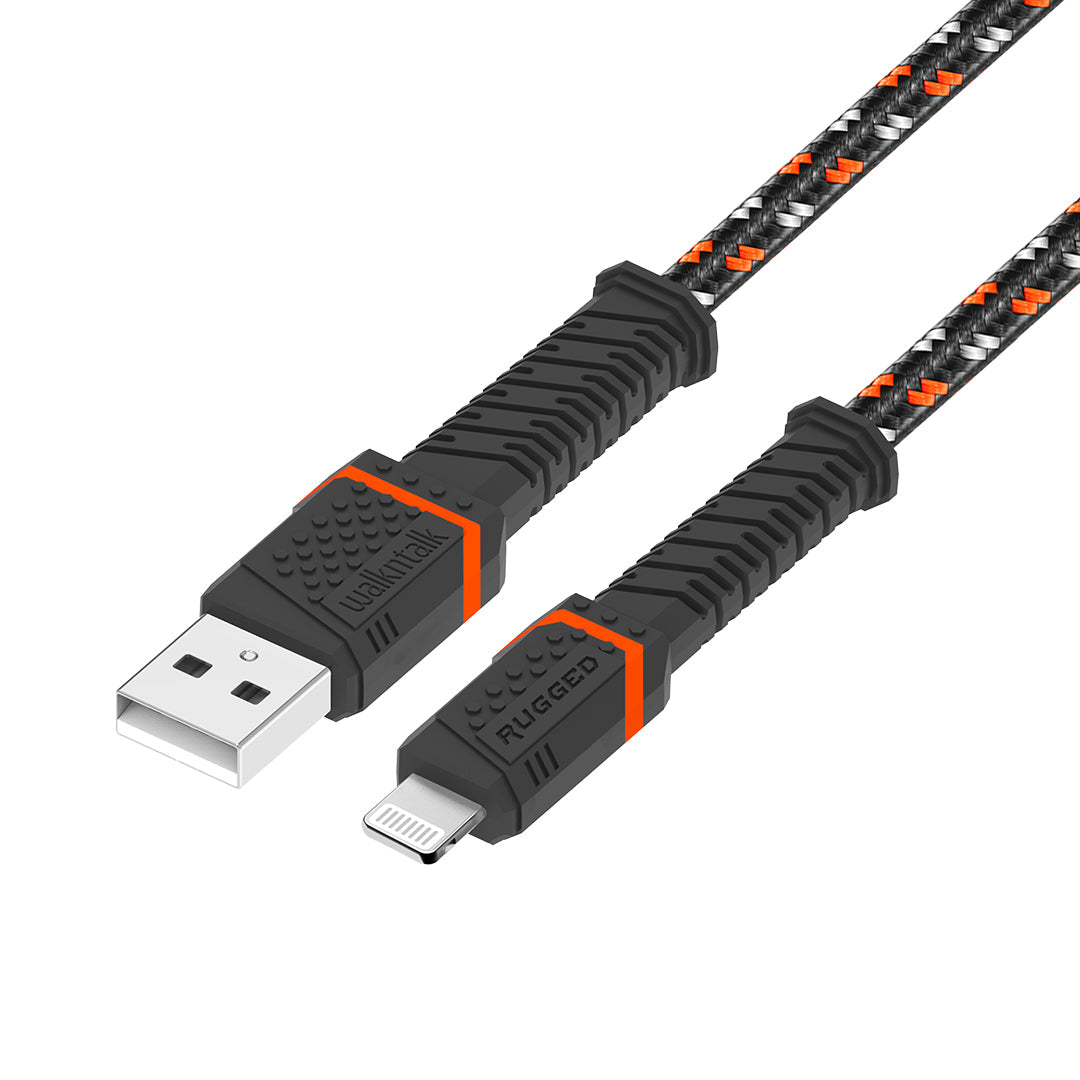 Rugged Kevlar USB A to Lightning Cable