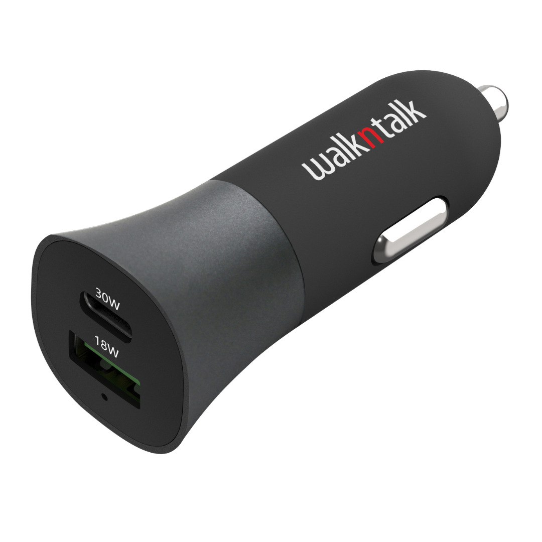 iPhone and Samsung Fast Charge Car Charger Dual USB 48W
